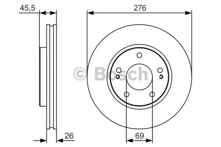 Тормозные диски BOSCH 0 986 479 S00