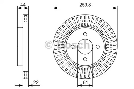 0 986 479 U02 BOSCH Тормозные диски