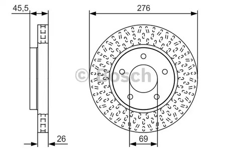 0 986 479 U40 BOSCH Тормозные диски