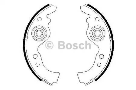 Колодки тормозные барабанные BOSCH 0 986 487 030