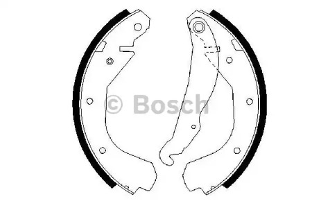 0 986 487 199 BOSCH Колодки тормозные барабанные