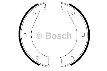 0 986 487 211 BOSCH Колодки тормозные барабанные