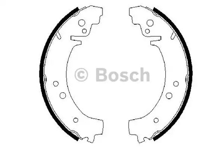 0 986 487 217 BOSCH Комплект тормозных колодок