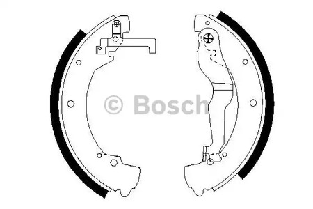 Колодки тормозные барабанные BOSCH 0 986 487 312