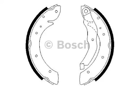 Колодки тормозные барабанные BOSCH 0 986 487 327