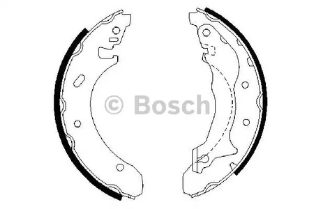 Колодки тормозные барабанные BOSCH 0 986 487 330