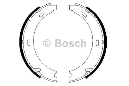 0 986 487 344 BOSCH Колодки тормозные барабанные