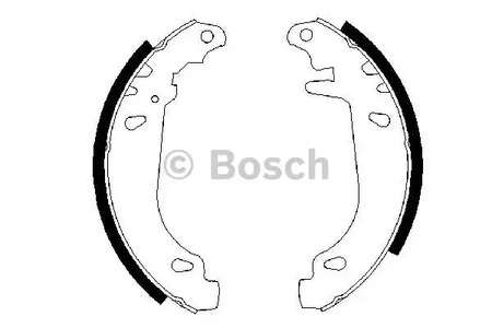 0 986 487 346 BOSCH Колодки тормозные барабанные