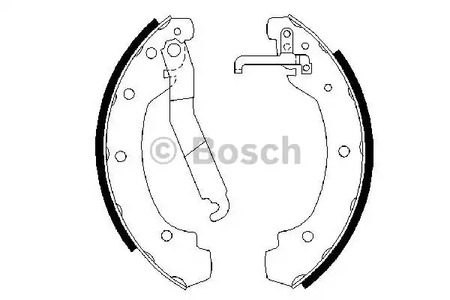 0 986 487 389 BOSCH Колодки тормозные барабанные