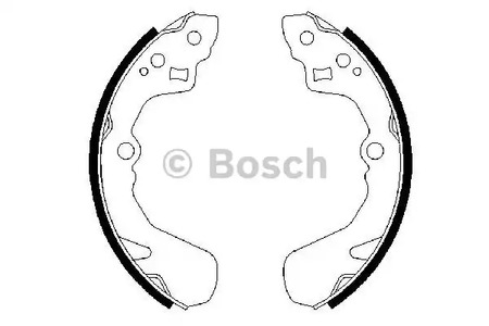 0 986 487 436 BOSCH Колодки тормозные барабанные