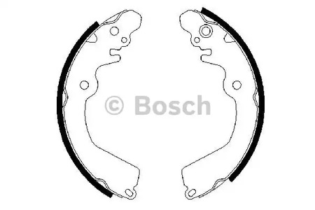 Колодки тормозные барабанные BOSCH 0 986 487 451