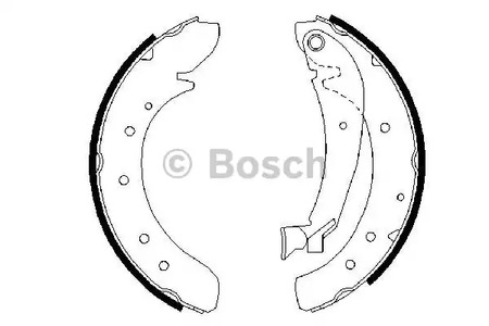 0 986 487 522 BOSCH Колодки тормозные барабанные