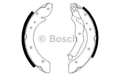 0 986 487 528 BOSCH Колодки тормозные барабанные