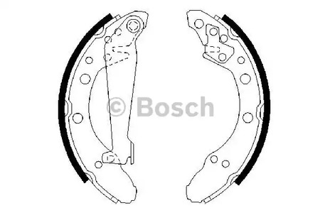 0 986 487 536 BOSCH Колодки тормозные барабанные