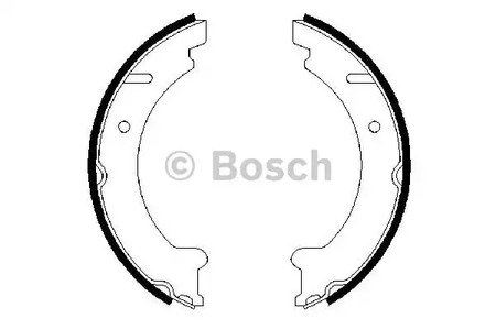 0 986 487 548 BOSCH Колодки тормозные барабанные