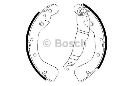 0 986 487 554 BOSCH Колодки тормозные барабанные