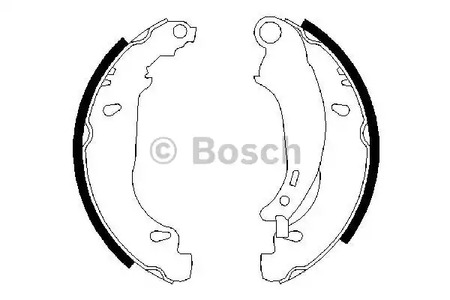 0 986 487 568 BOSCH Комплект тормозных колодок