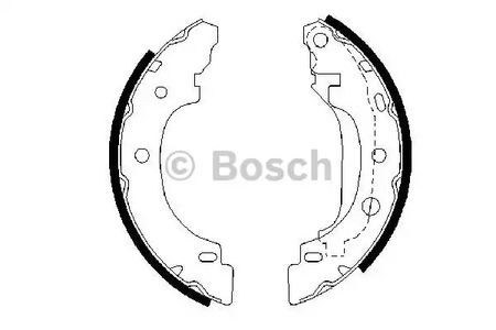 Колодки тормозные барабанные BOSCH 0 986 487 570