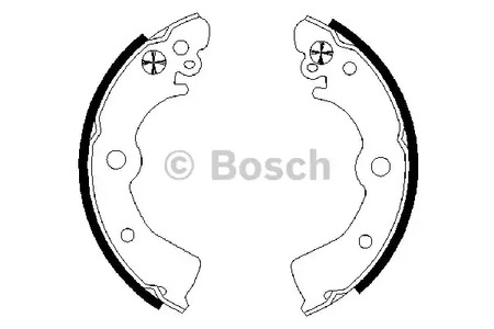 Колодки тормозные барабанные BOSCH 0 986 487 578