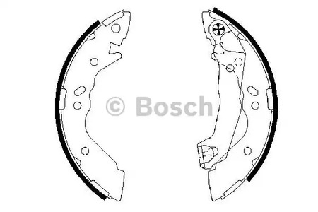 Колодки тормозные барабанные BOSCH 0 986 487 581