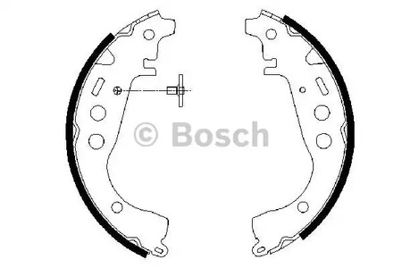 0 986 487 589 BOSCH Комплект тормозных колодок