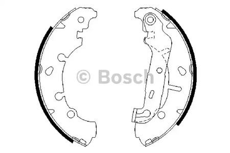 К-т бараб. тормоз. колодок BOSCH 0 986 487 599