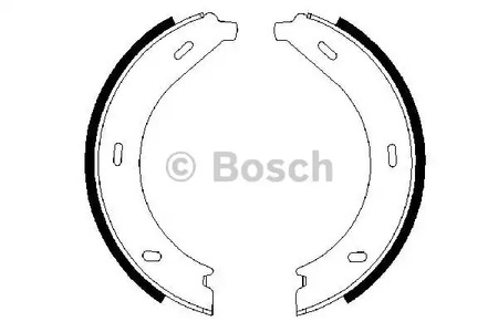 0 986 487 605 BOSCH Колодки тормозные стояночного тормоза