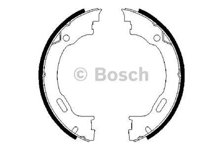 0 986 487 609 BOSCH Колодки тормозные барабанные