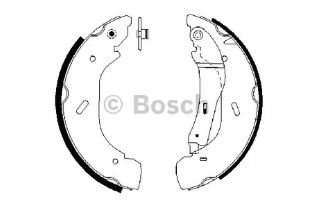 Колодки тормозные барабанные BOSCH 0 986 487 612