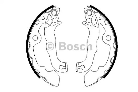 Колодки тормозные барабанные BOSCH 0 986 487 633