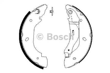 Колодки тормозные барабанные BOSCH 0 986 487 660