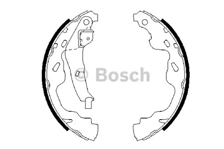 0 986 487 665 BOSCH Колодки тормозные барабанные