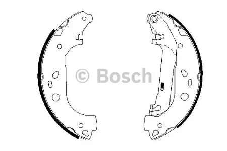 К-т бараб. тормоз. колодок BOSCH 0 986 487 667