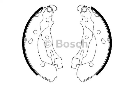 К-т бараб. тормоз. колодок BOSCH 0 986 487 668