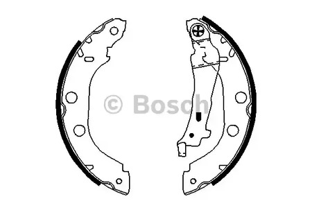 Колодки тормозные барабанные BOSCH 0 986 487 699