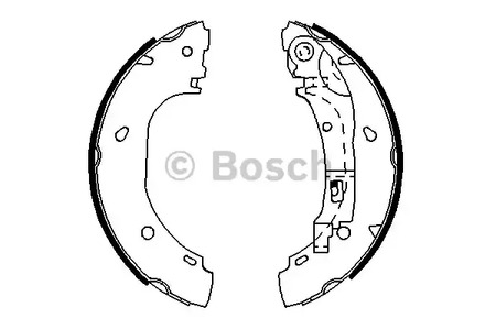 комплект колодок для барабанных тормозов BOSCH 0 986 487 701