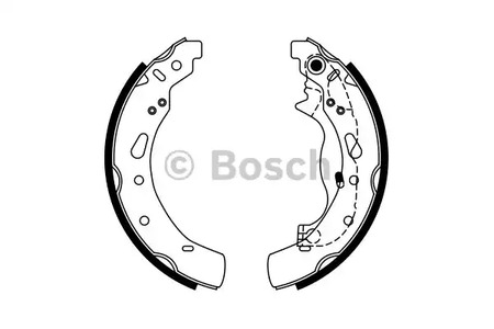 0 986 487 767 BOSCH Колодки тормозные барабанные