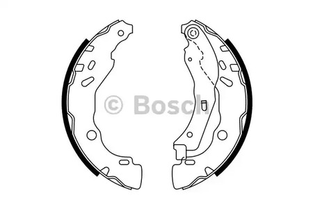 0 986 487 771 BOSCH Колодки тормозные барабанные