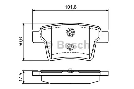 0 986 494 076 BOSCH Тормозные колодки