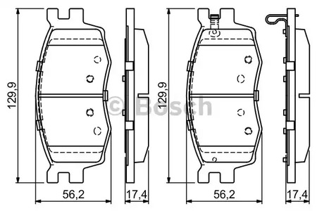 Фото 7 0 986 494 139 BOSCH Колодки тормозные дисковые