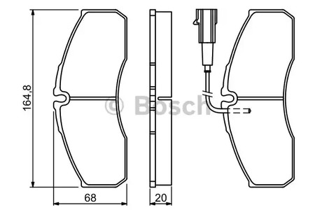 0 986 494 278 BOSCH Тормозные колодки