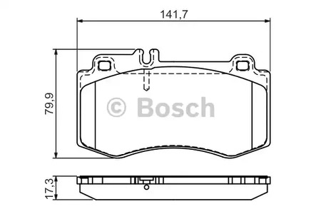 0 986 494 405 BOSCH Тормозные колодки