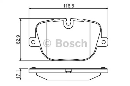 Тормозные колодки BOSCH 0 986 494 409