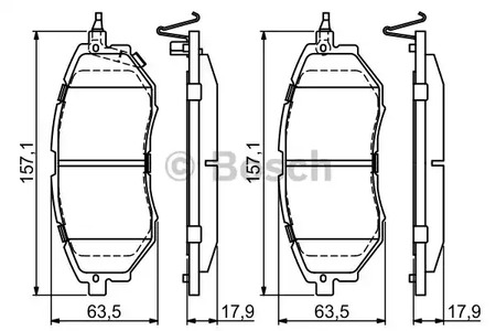 0 986 494 679 BOSCH Тормозные колодки