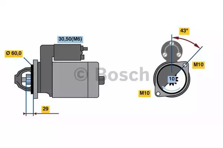 Фото 5 0 001 107 459 BOSCH Стартер