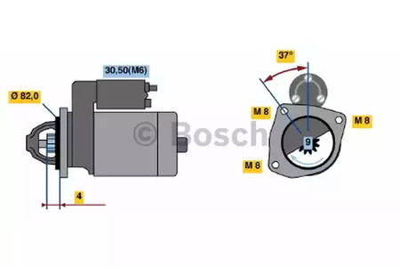 Фото 5 0 001 109 300 BOSCH Стартер