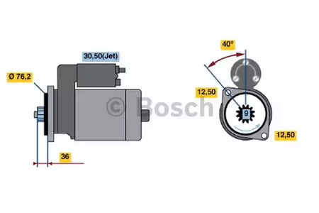 Фото 2 0 001 121 028 BOSCH Стартер