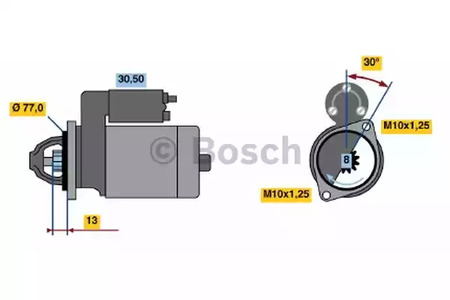 0 986 020 411 BOSCH Стартер