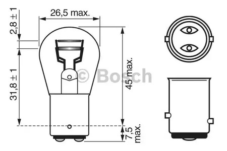 1 987 302 282 BOSCH Лампа накаливания