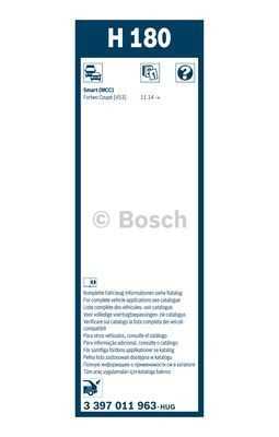 Щетка стеклоочистителя BOSCH 3397011963